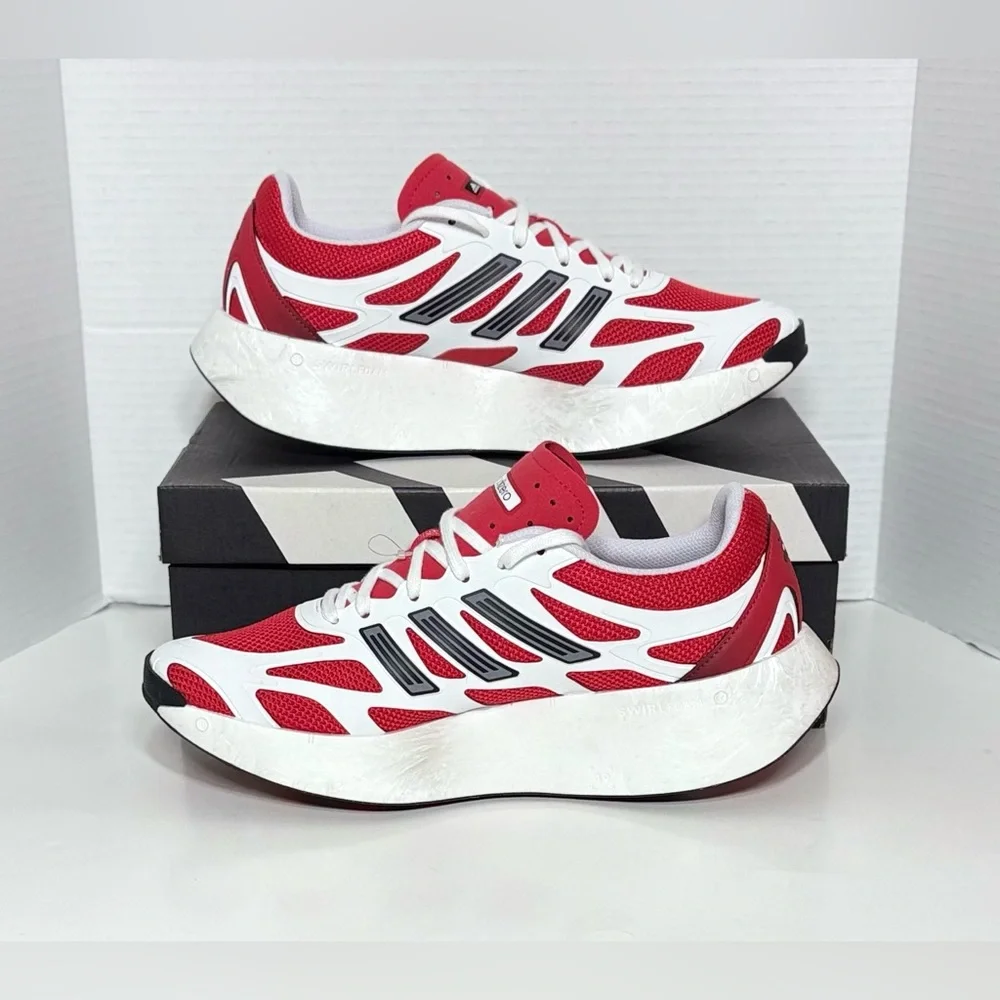 NEW Adidas Men's Adizero Aruku White Pure Ruby shoes sneakers JI0308 Size US 10